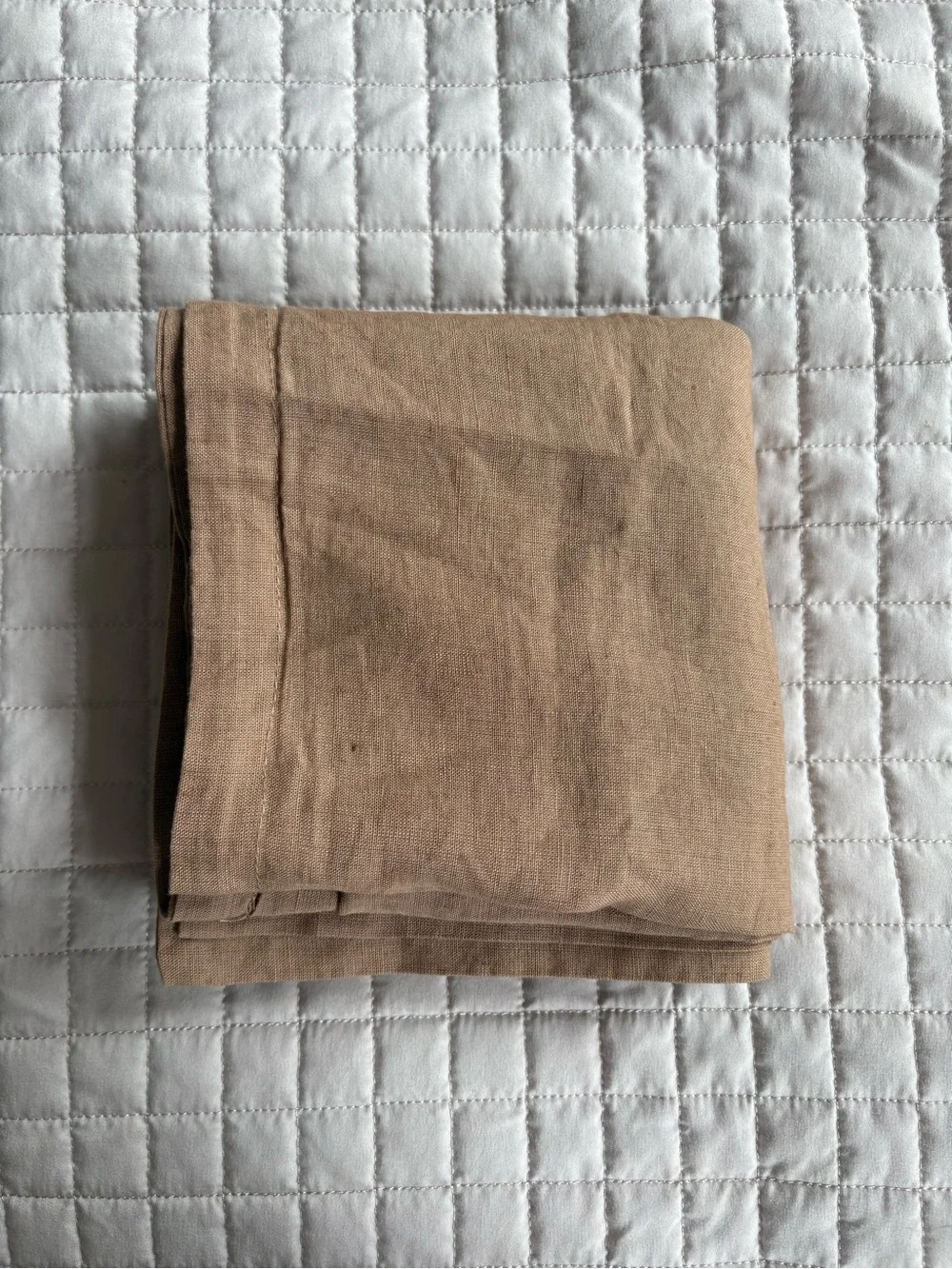 Like New Quince European Linen Euro Sham - Toffee